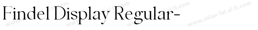 Findel Display Regular字体转换